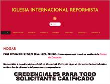 Tablet Screenshot of iglesia-reformista.org